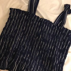 LA hearts blue striped tank